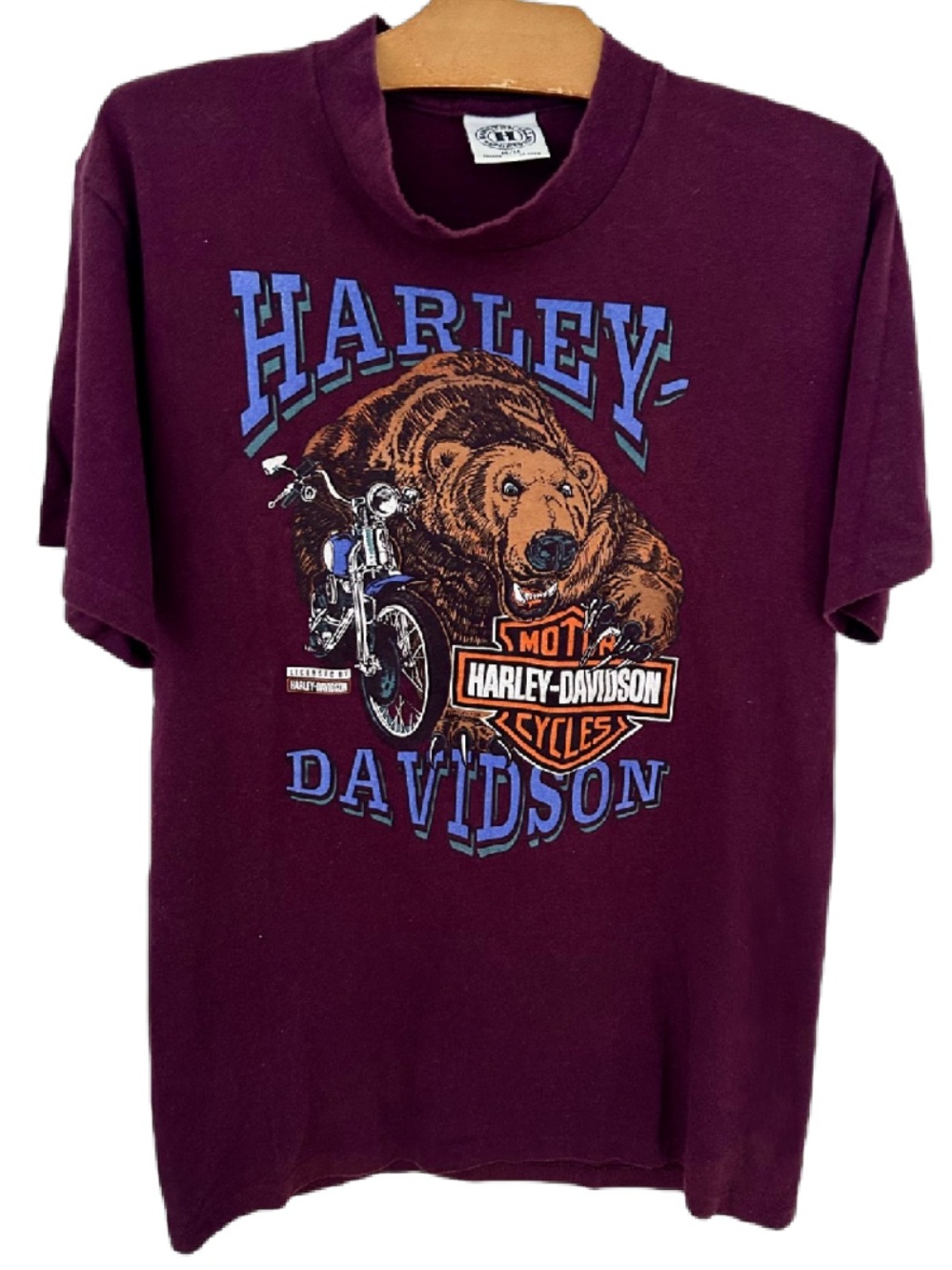 Rare Made in Canada Harley-Davidson Kingston Ontario Bear Dealer Tee